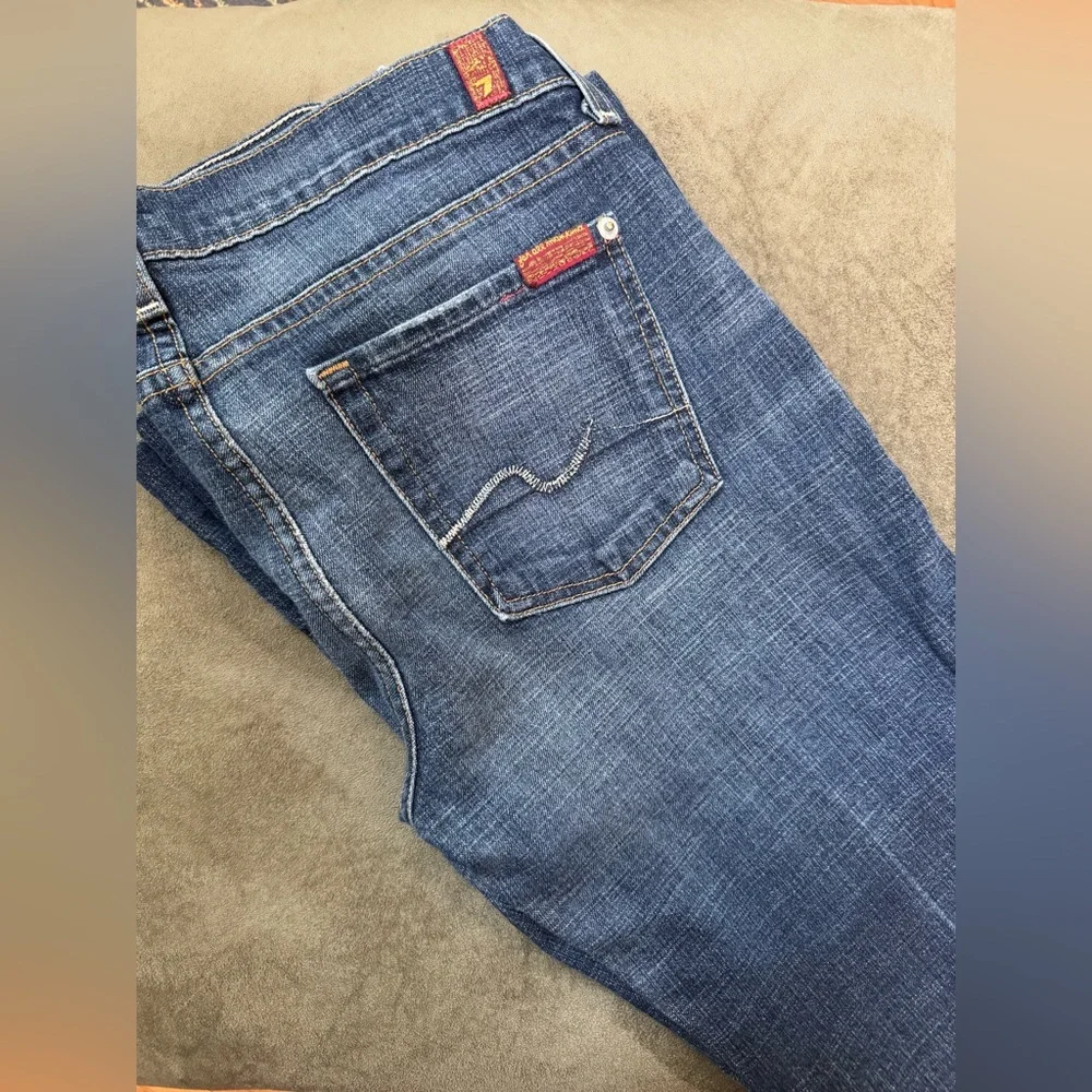 7 For All Mankind Dojo Bootcut Jeans Womens size 29 Rise 7.75